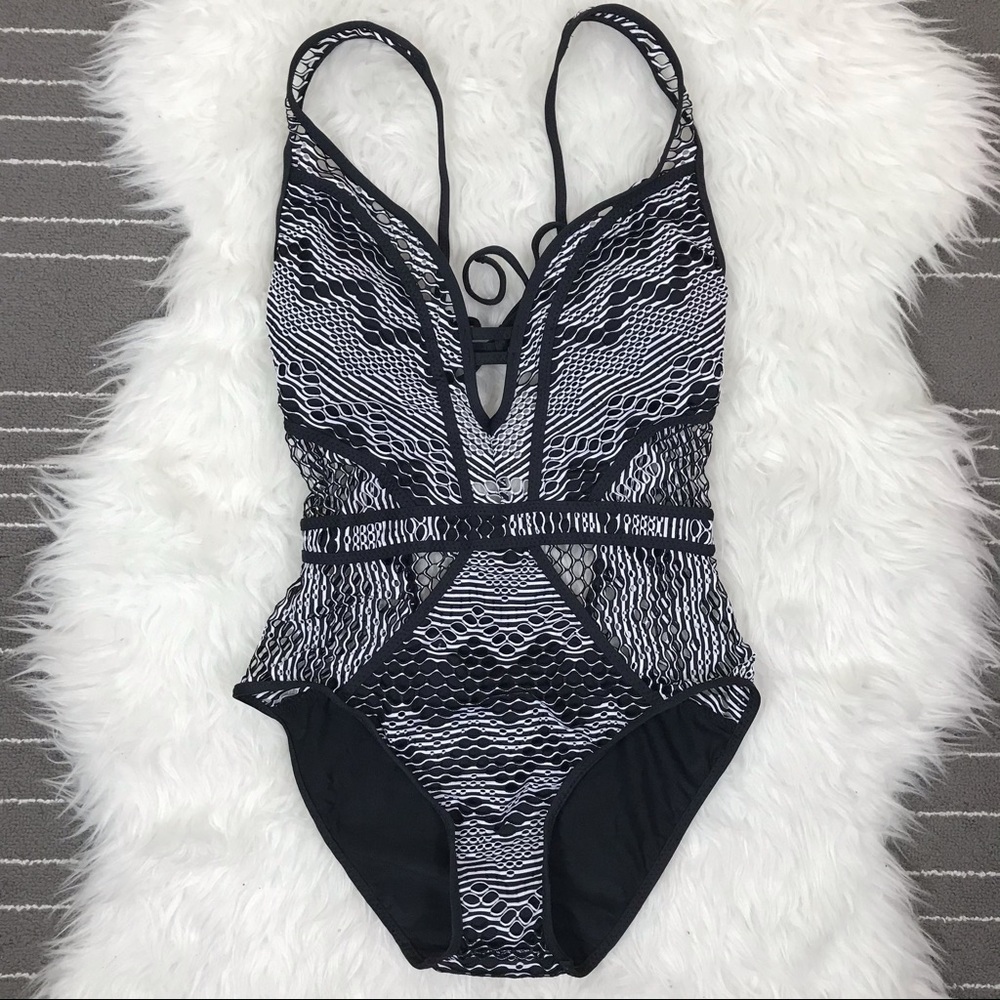 NEW Becca crochet lace swimsuit - Picture 2 of 8
